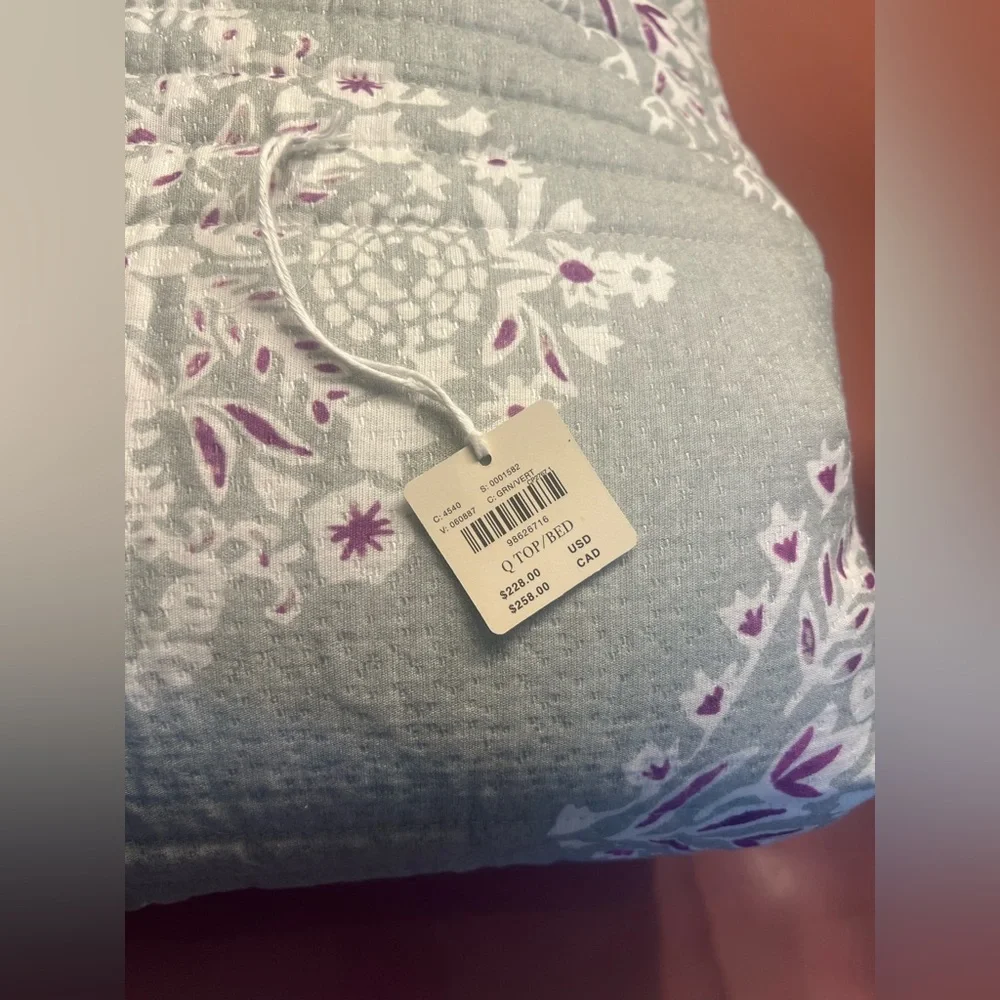 Anthropologie The Printed Textured Cotton Quilt Collection, Queen